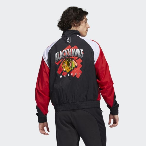 Veste Blackhawks Reverse Retro Adidas Noir