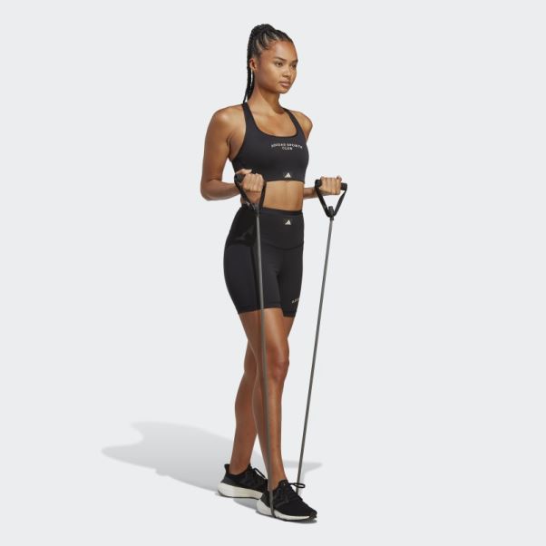 Soutien-gorge à Maintien Moyen Sports Club Noir Adidas Stylé