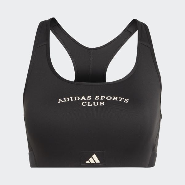 Soutien-gorge à Maintien Moyen Sports Club Noir Adidas Stylé