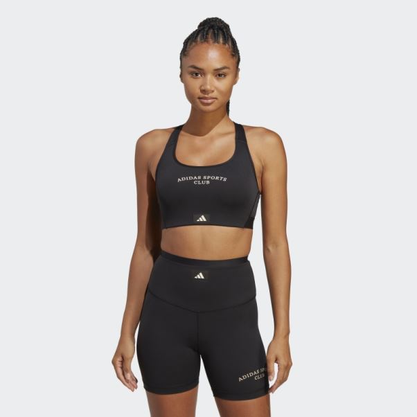 Soutien-gorge à Maintien Moyen Fashion Sports Club Noir Adidas