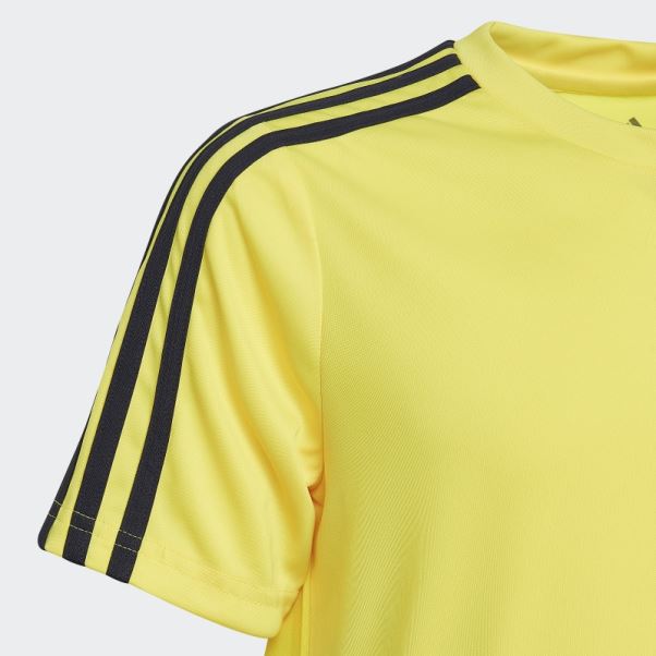 Adidas Designed 2 Move 3-stripes T-shirt Jaune