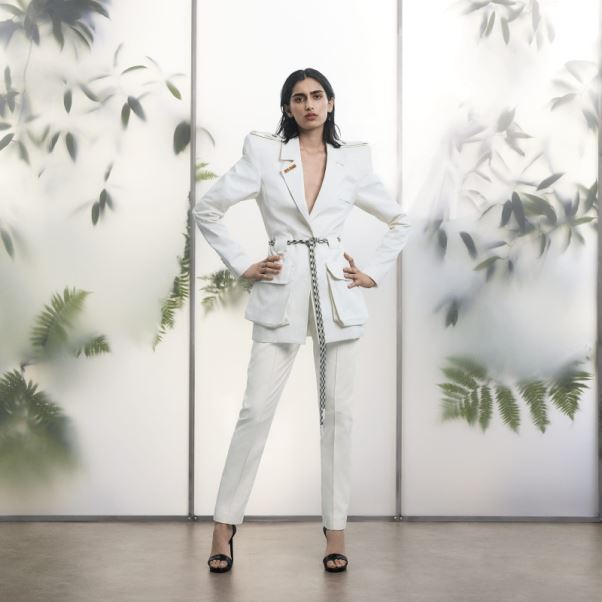 Adidas Pantalon De Costume En Sergé Blanc