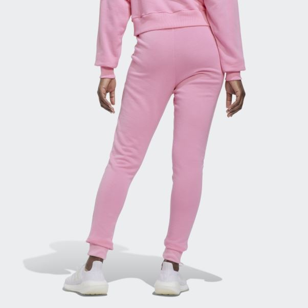 Pantalon Adidas Studio Lounge Taille Haute Rose