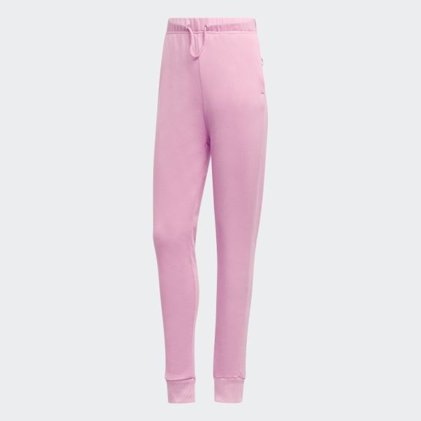 Pantalon Adidas Studio Lounge Taille Haute Rose