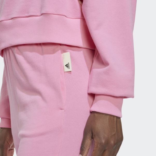 Pantalon Adidas Studio Lounge Taille Haute Rose