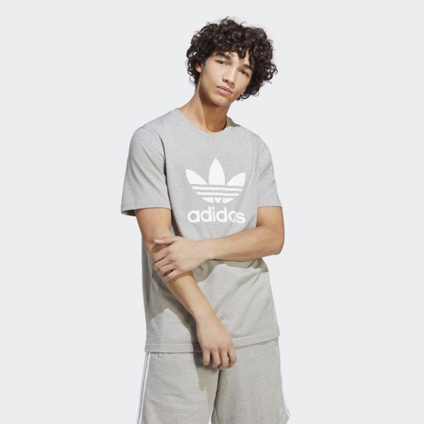 Adicolor Classics Trefoil Tee Adidas Gris Moyen