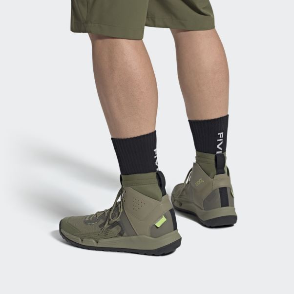 Orbite Vert Adidas Five Ten Trail Cross Mid Pro Chaussures De Vélo De Montagne