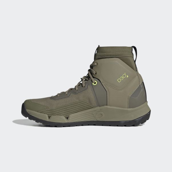 Orbite Vert Adidas Five Ten Trail Cross Mid Pro Chaussures De Vélo De Montagne