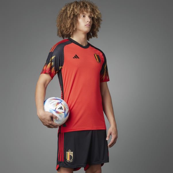 Maillot Belgique 22 Domicile Authentique Rouge Adidas