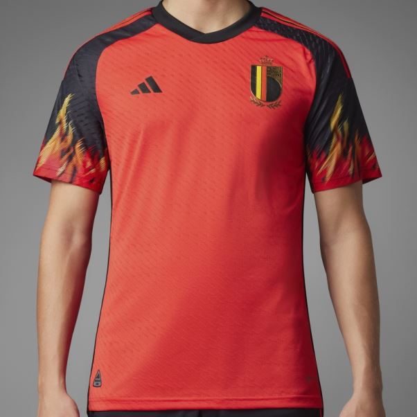 Maillot Belgique 22 Domicile Authentique Rouge Adidas