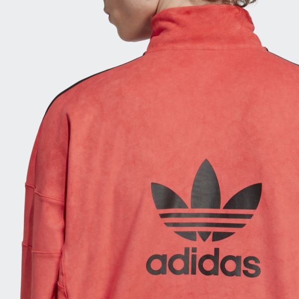 Veste De Survêtement En Peluche Adidas Adicolor Classics Rouge