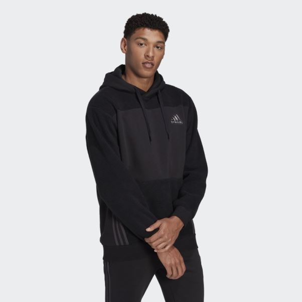Sweat à Capuche Adidas Essentials Holiday Pack Noir