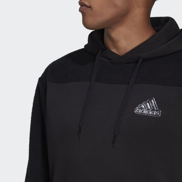 Sweat à Capuche Adidas Essentials Holiday Pack Noir
