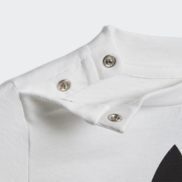 Ensemble T-shirt Short Trèfle Blanc Adidas