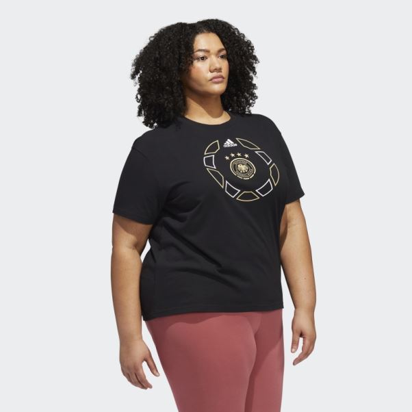 T-shirt Oversize Coupe Du Monde Allemagne Noir (taille Plus) Adidas