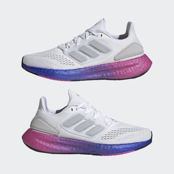 Chaussures De Course Adidas Pureboost 22 Blanches