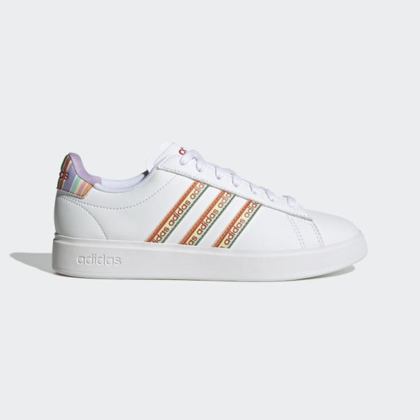 Adidas Grand Court Cloudfoam Lifestyle Court Confort Chaussures Rouge Luxuriant