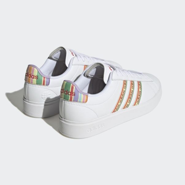 Adidas Grand Court Cloudfoam Lifestyle Court Confort Chaussures Rouge Luxuriant