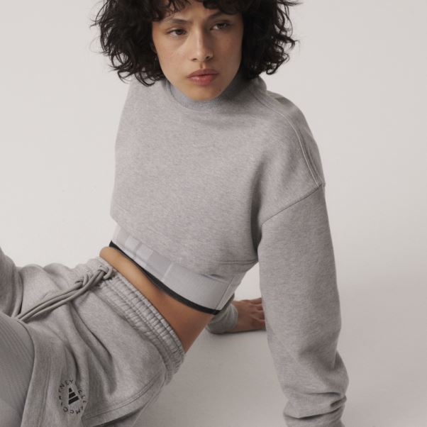 Sweat Court Adidas By Stella Mccartney Truecasuals Gris Moyen