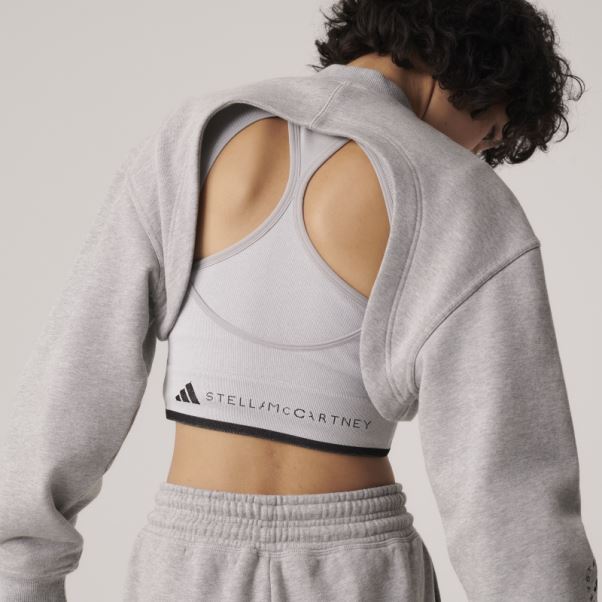 Sweat Court Adidas By Stella Mccartney Truecasuals Gris Moyen