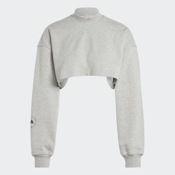 Sweat Court Adidas By Stella Mccartney Truecasuals Gris Moyen