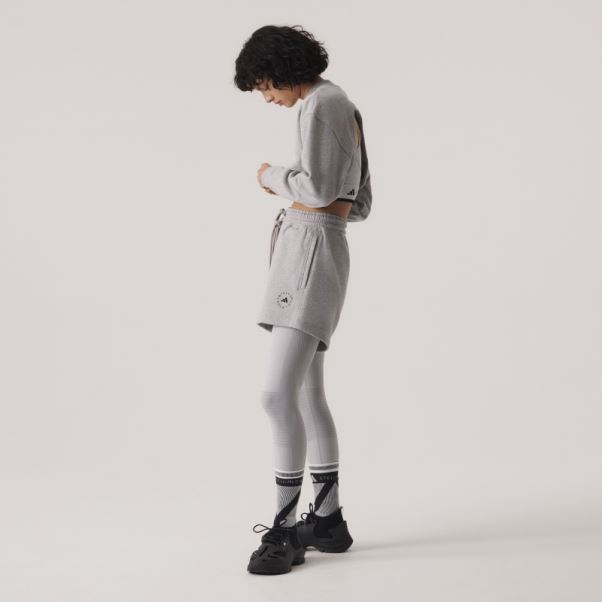 Sweat Court Adidas By Stella Mccartney Truecasuals Gris Moyen