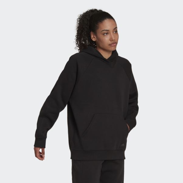 Sweat à Capuche Boyfriend En Polaire All Szn Noir Adidas