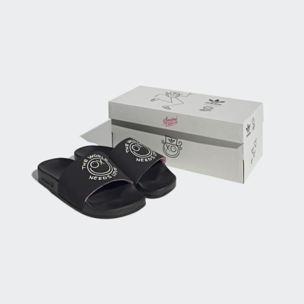 Adidas Adilette X André Saraiva Slides Noir