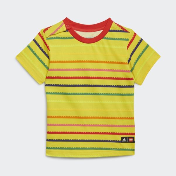 Ensemble T-shirt Et Pantalon 3/4 Adidas X Classic Lego Jaune