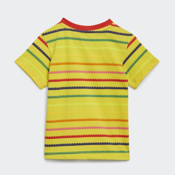 Ensemble T-shirt Et Pantalon 3/4 Adidas X Classic Lego Jaune