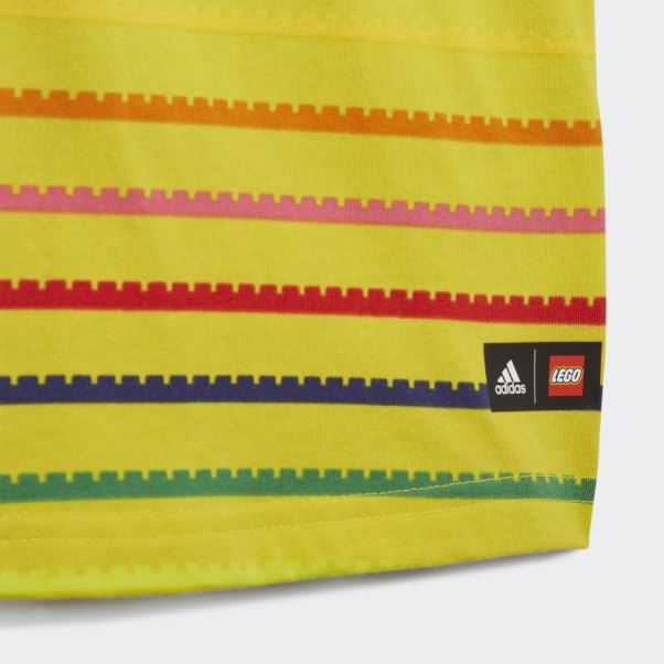 Ensemble T-shirt Et Pantalon 3/4 Adidas X Classic Lego Jaune