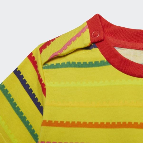 Ensemble T-shirt Et Pantalon 3/4 Adidas X Classic Lego Jaune