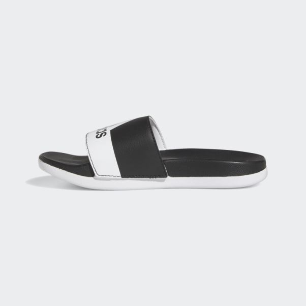 Adidas Adilette Comfort Slides Noir/blanc