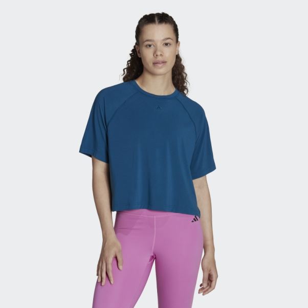 T-shirt à Dos Croisé Aeroready Marine Adidas
