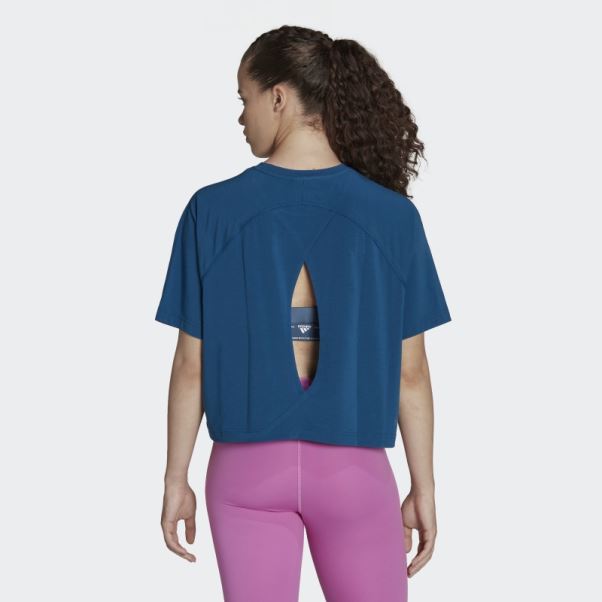 T-shirt à Dos Croisé Aeroready Marine Adidas
