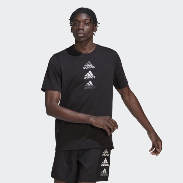 T-shirt Logo Adidas Conçu Pour Se Déplacer Noir