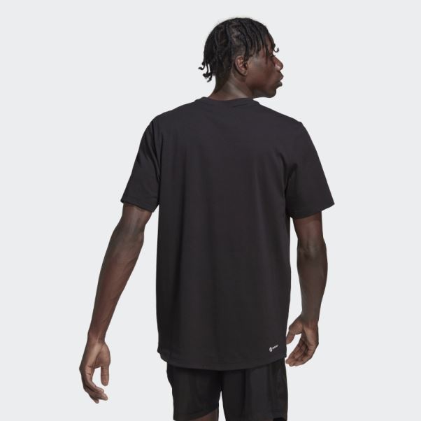 T-shirt Logo Adidas Conçu Pour Se Déplacer Noir