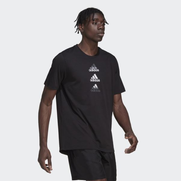 T-shirt Logo Adidas Conçu Pour Se Déplacer Noir