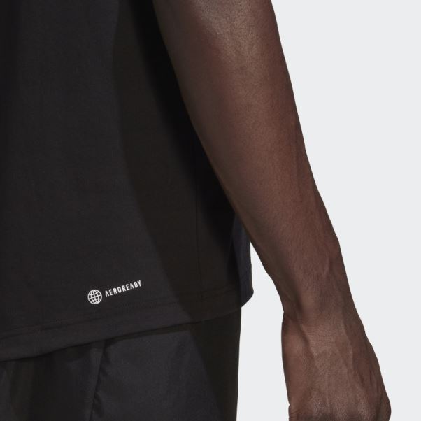 T-shirt Logo Adidas Conçu Pour Se Déplacer Noir