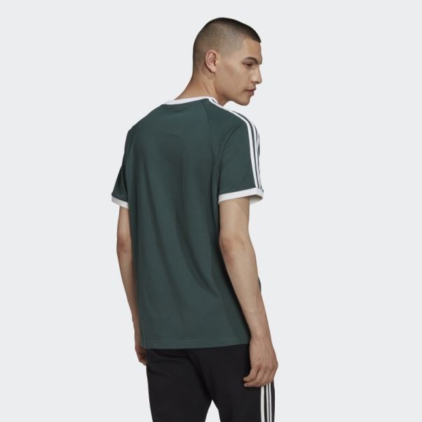 Adidas Adicolor Classics 3-stripes Tee Vert Minéral