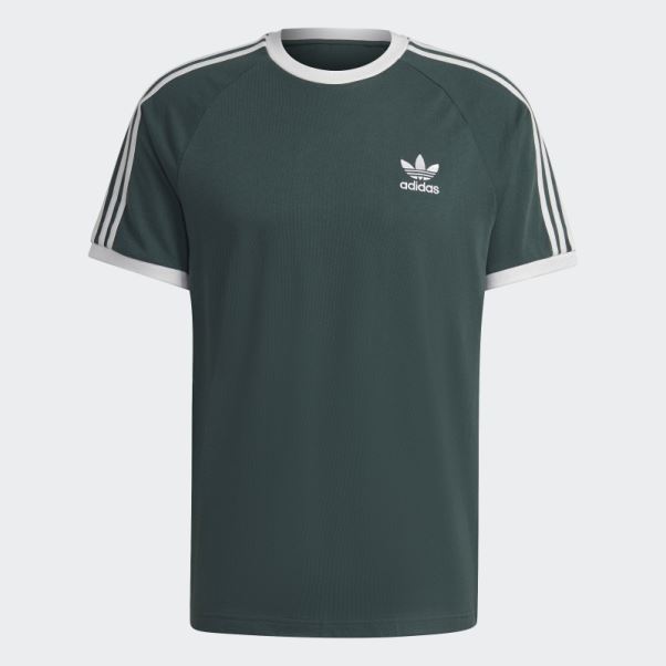 Adidas Adicolor Classics 3-stripes Tee Vert Minéral