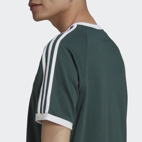 Adidas Adicolor Classics 3-stripes Tee Vert Minéral