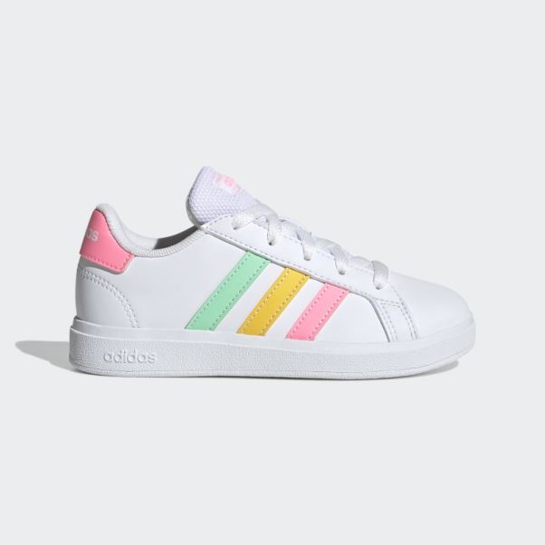 Adidas Grand Court Lifestyle Tennis Chaussures à Lacets Menthe