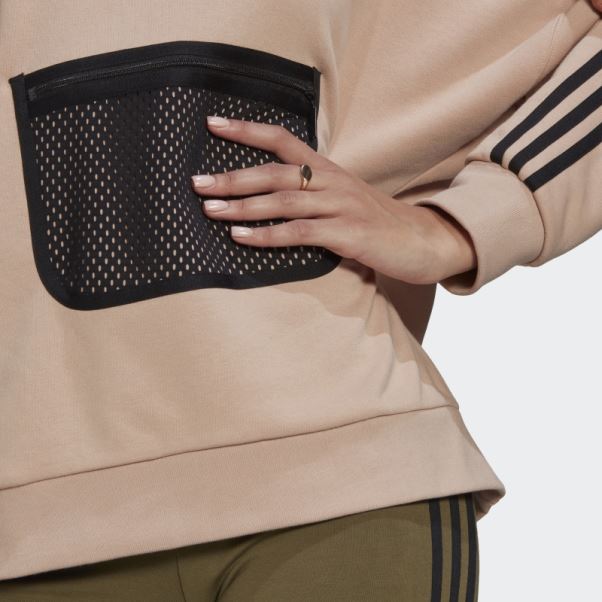 Adidas Sweat à Capuche Cendre Perle