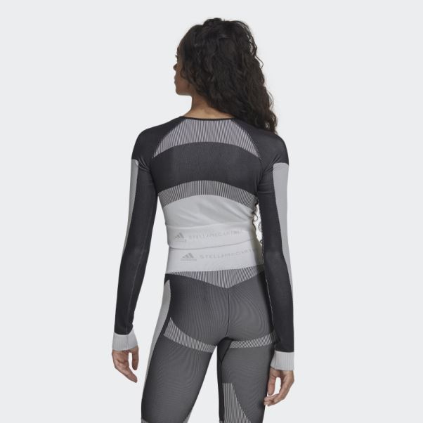 Adidas By Stella Mccartney Truestrength Yoga Crop Top Mode Noir