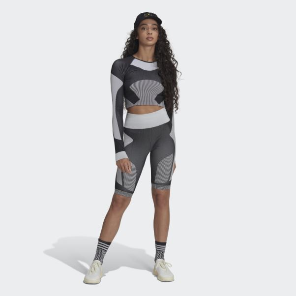 Adidas By Stella Mccartney Truestrength Yoga Crop Top Mode Noir