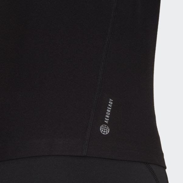 Sweat-shirt Adidas Own The Run Running 1/2 Zip Noir