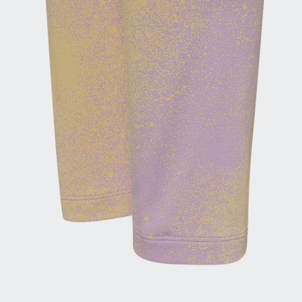 Legging Imprimé Graphique Adidas Lilas