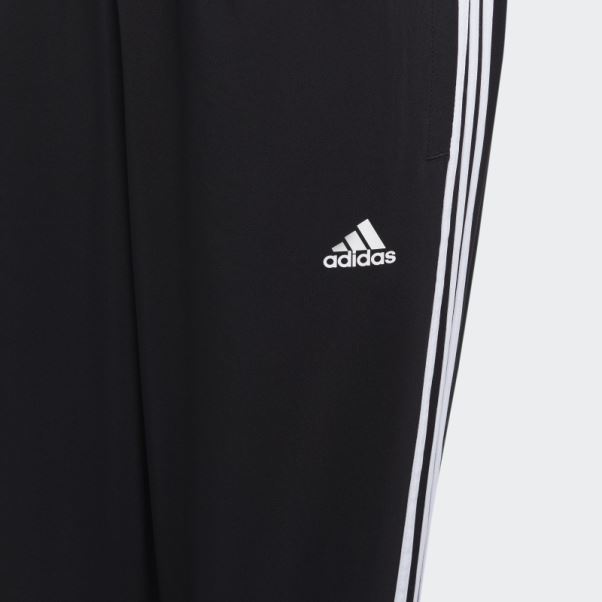 Pantalon Tissé à 3 Bandes Adidas Essentials Noir
