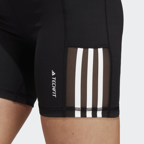 Legging Court Adidas Techfit Hyperglam 5 Pouces Noir